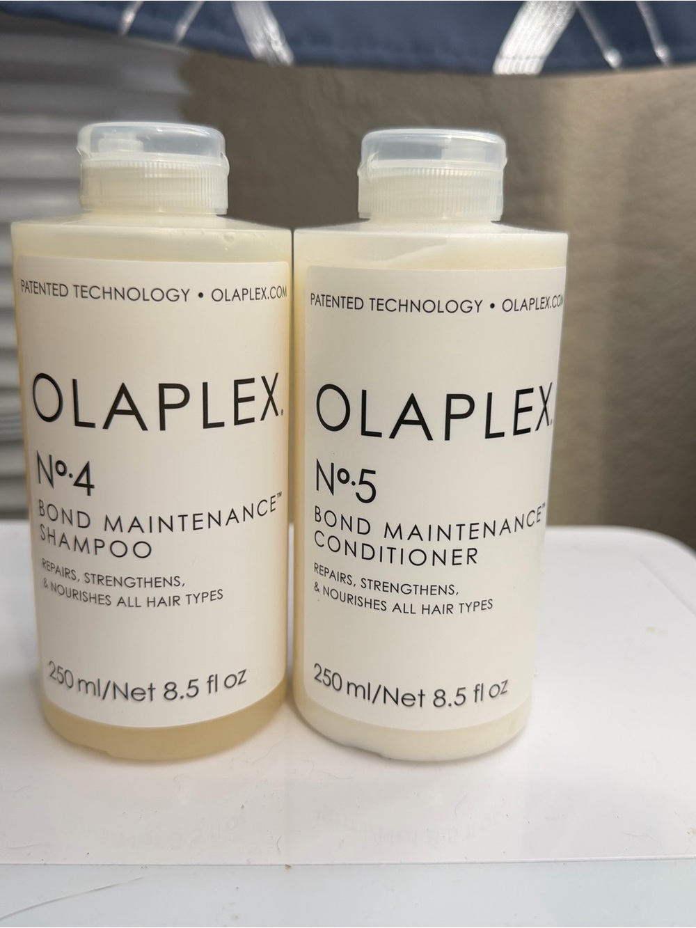 New sealed shampoo and conditioner